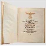 Oberstleutnant der Reserve Gerhard Hein - Urkunde mit Mappe für das Eichenlaub zum Ritterkreuz des