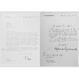 GFM Walter Model - signierter Brief an Generalmajor Rudolf Peschel 1943 Briefkopf "Der