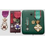Leopoldsorden und Orden der Krone Belgiens Ritterkreuz mit Schwertern des zweisprachigen (