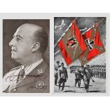 Francisco Franco (1892 - 1975) - signierte Portraitpostkarte 1959 Franco in Uniform, am Unterrand in