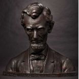 Abraham Lincoln (1809 - 1865) - überlebensgroße Bronzebüste des 16. Präsidenten der Vereinigten