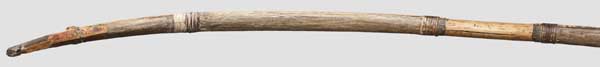 Kompositbogen mit Sehne Nordasien(?), 19. Jhdt. Reflex gekrümmte Wurfarme aus Horn, Bambus (oder - Image 2 of 2