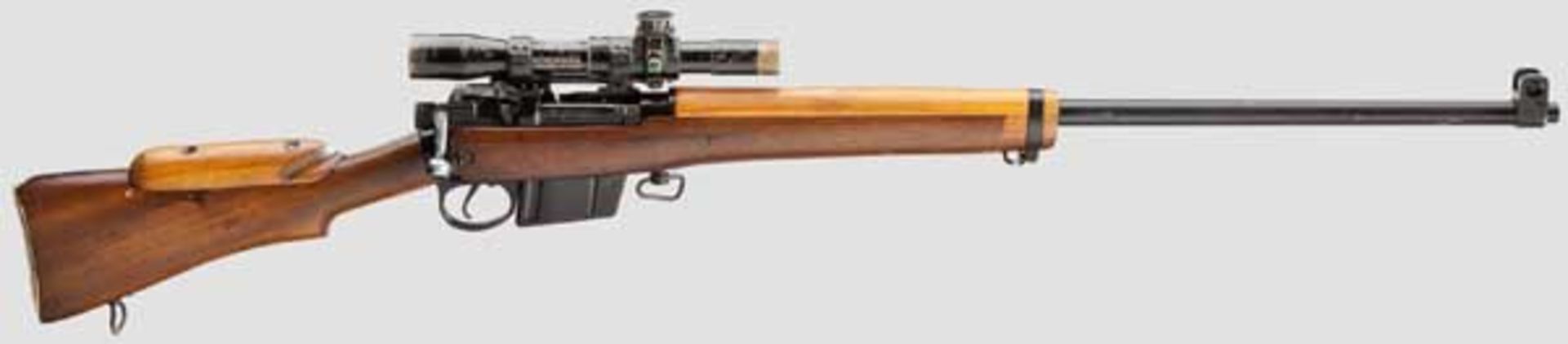 Scharfschützengewehr Lee-Enfield L.42 A1 mit ZF No. 32, in Transportkiste Kal. .308 Win., Nr. - Bild 2 aus 3