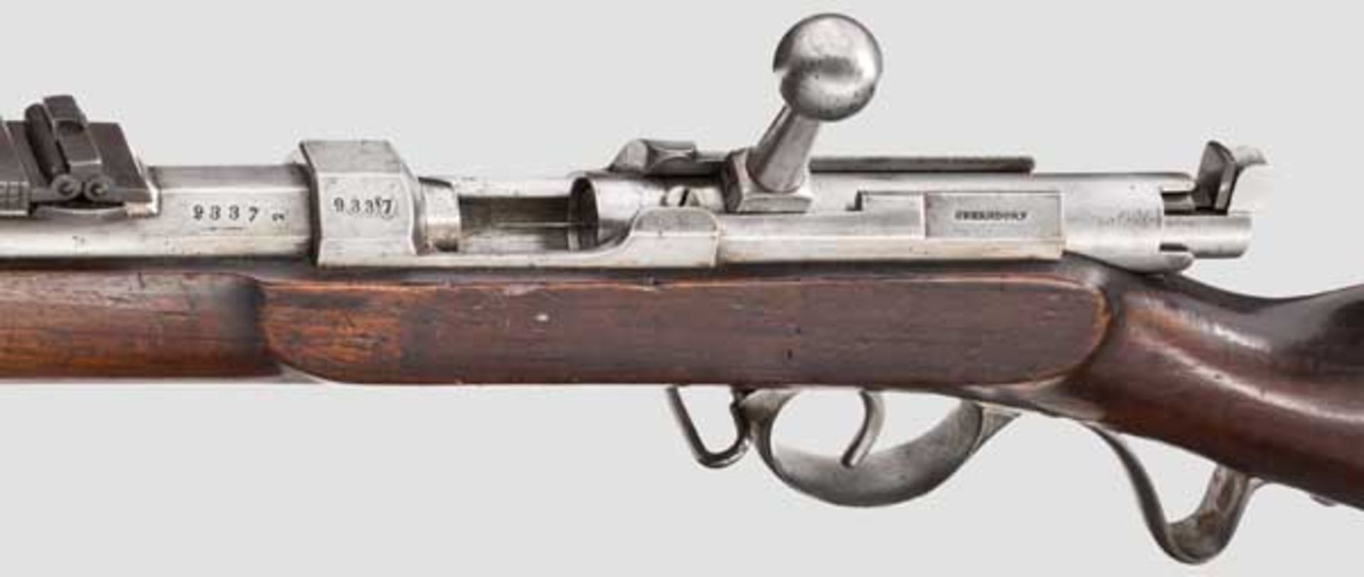 Württembergisches Zündnadel-Infanteriegewehr M 1857/67 Kal. 15,43 mm, Nr. 9628, nummerngleich bis - Bild 3 aus 4