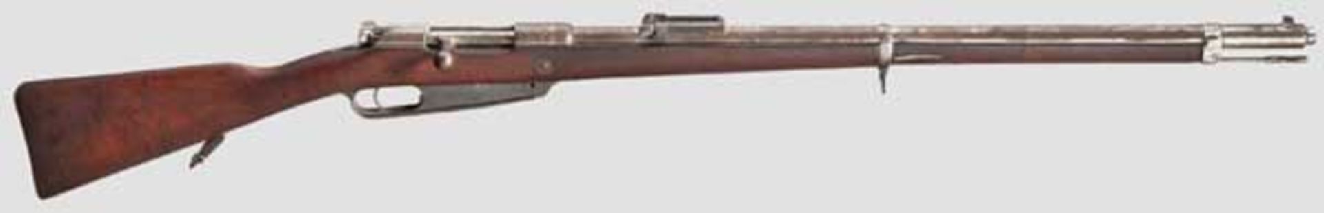 Gewehr 88, Spandau, 1889 Kal. 8 x 57, Nr. 1435. Nummerngleich bis auf Schloss und Oberring.