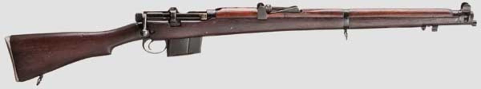 Enfield (SMLE) Rifle 2 A 1, Indien Kal. .308 Win., Nr. AD7924. Nummerngleich. Lauf eingefettet.