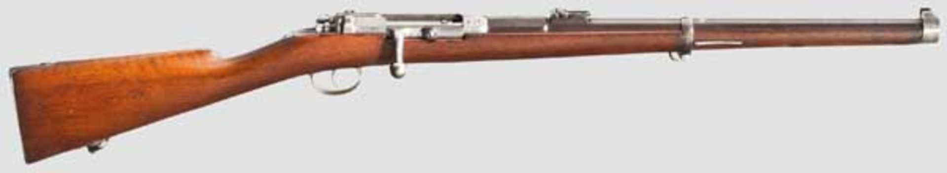 Karabiner M 1871, V.C.S. Kal. 11 mm, Nr. 4372. Nummerngleich inkl. Schrauben bis auf Schaft. Blanker