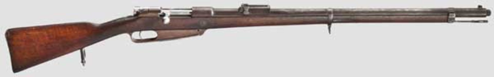 Gewehr 88/05, Danzig, 1895 Kal. 8 x 57, Nr. 6148. Nummerngleich bis auf Schloss und Visierblatt.