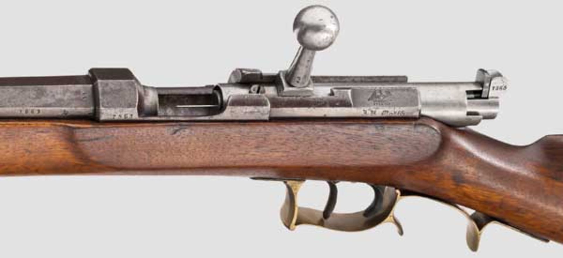 Zündnadel-Jägerbüchse M 1865 Kaliber 15,4 mm, Nummer 7563, nummerngleich (inkl. der Schrauben). - Bild 3 aus 4