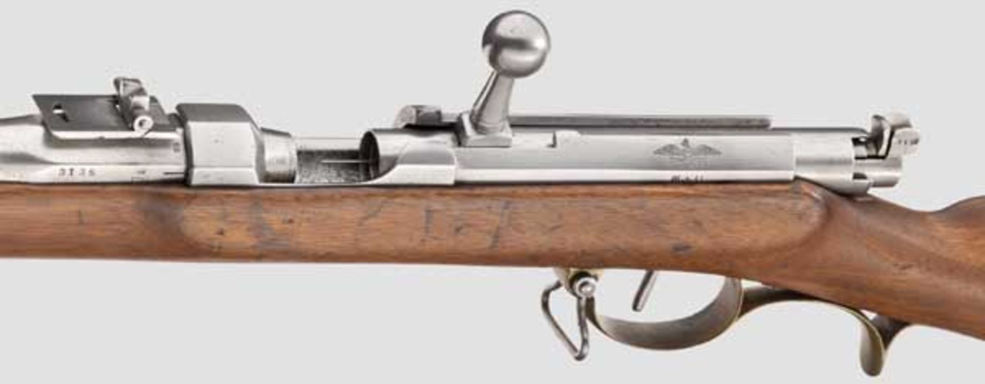 Zündnadelgewehr M 1841, 2. Fertigungsperiode Kaliber 15,4 mm, Nummer 3136 vor der Hülse und auf - Bild 3 aus 4