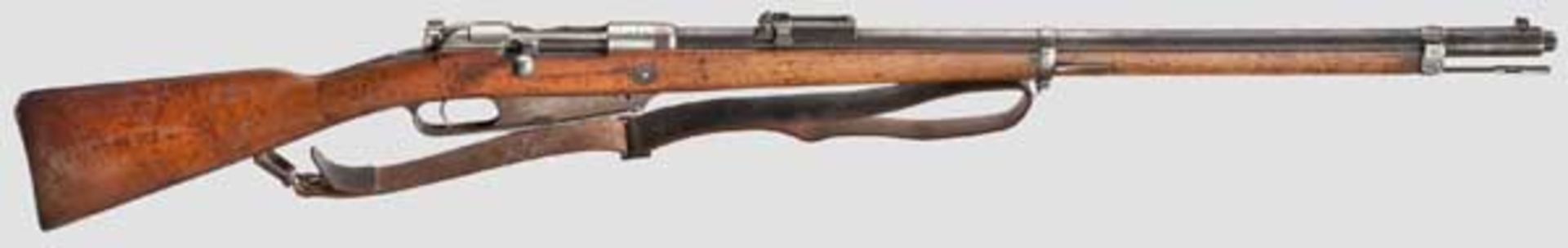 Gewehr 88/05, Danzig, 1891 Kal. 8 x 57, Nr. 9452a. Nummerngleich bis auf Schloss und Visierschieber.