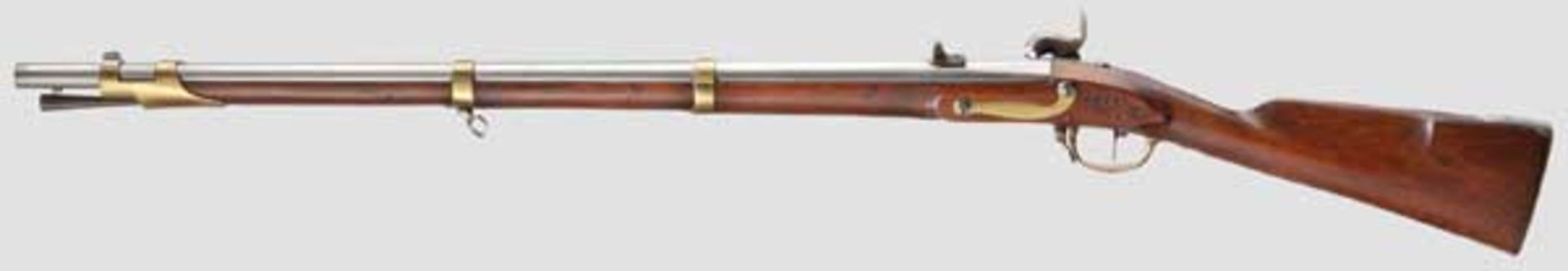Gezogenes Pioniergewehr a/M, System Minié Gezogener Lauf im Kaliber 18,6 mm, mit blanker Seele, über - Bild 2 aus 4