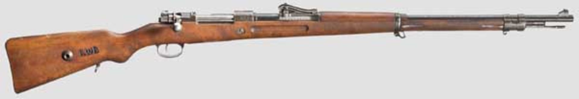Gewehr 98, Amberg, 1917, Glasvisier, EWB Kal. 8 x 57, Nr. 8400v. Vollkommen nummerngleich inkl.