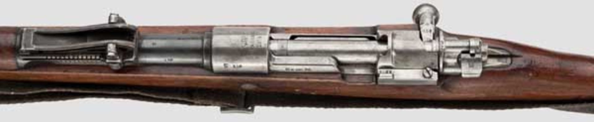Radfahrergewehr 98, Spandau, 1914 Kal. 8 x 57, Nr. 158. Vollkommen nummerngleich inkl. Schrauben bis - Bild 3 aus 4