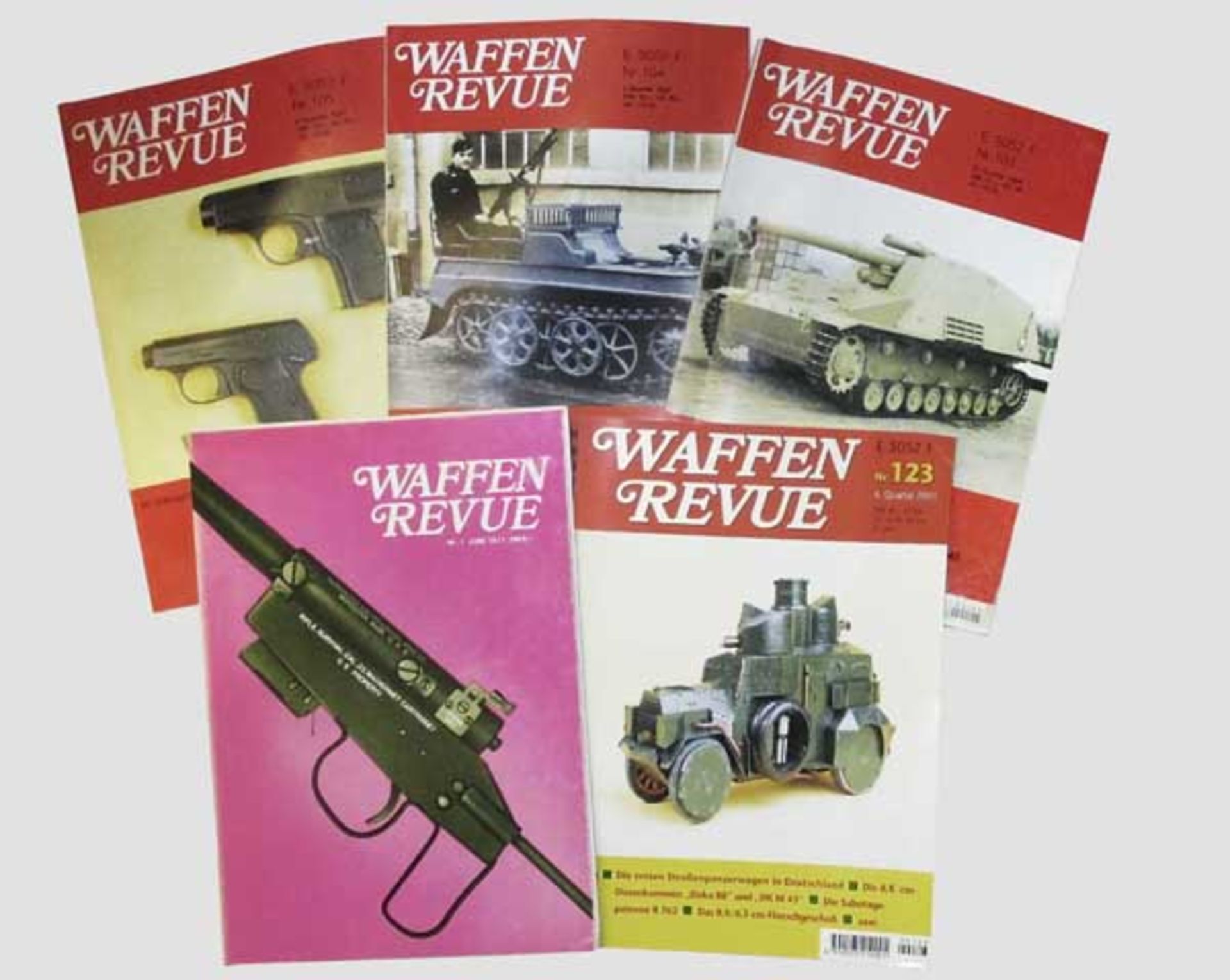 Waffen-Revue Heft 1 - 123, komplett 123 Vierteljahreshefte beginnend mit Juni 1971, endend mit dem