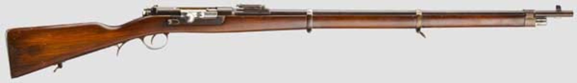 Gewehr Kropatschek Mod. 1886 Kal. 8 x 60R, Nr. DD489. Nummerngleich bis auf Schloss, wie üblich.