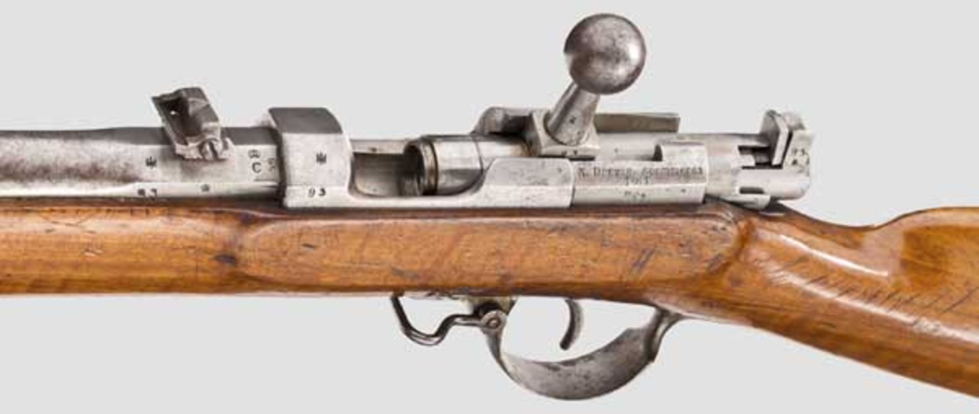 Projektiertes Zündnadel-Artillerie- und Pioniergewehr Kaliber 15,43 mm, Nummer 93, nummerngleich ( - Bild 3 aus 3