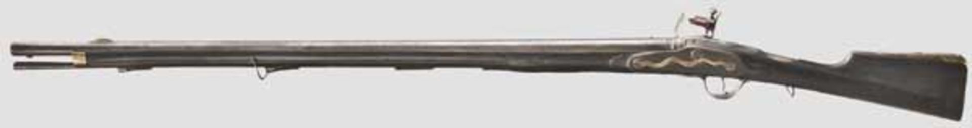 Infanteriegewehr M 1740/73 Glatter Lauf im Kaliber 19,5 mm, auf der Oberseite Messingkorn, über - Bild 2 aus 4