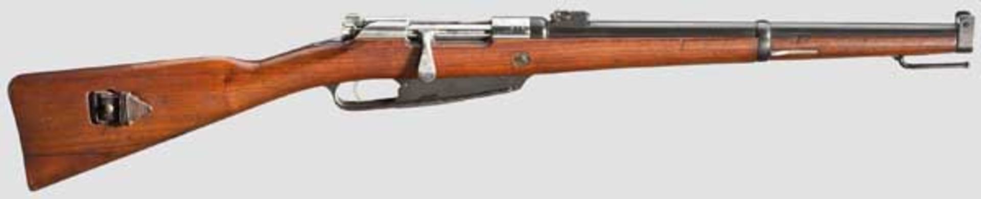 Gewehr 91, Erfurt, 1901 Kal. 8 x 57, Nr. 79. Nummerngleich. Blanker Lauf. Klappen-Rahmenvisier