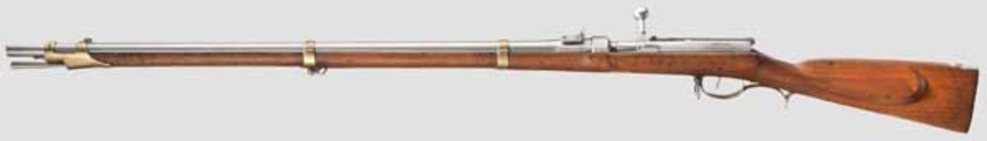 Zündnadelgewehr M 1841, 2. Fertigungsperiode Kaliber 15,4 mm, Nummer 3136 vor der Hülse und auf - Bild 2 aus 4