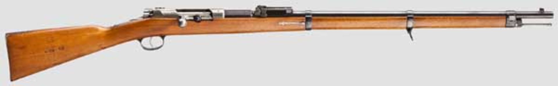 Infanteriegewehr M 1871/84, Spandau Kal. 11 mm, Nr. 85(!). Vollkommen nummerngleich inkl. Schrauben.