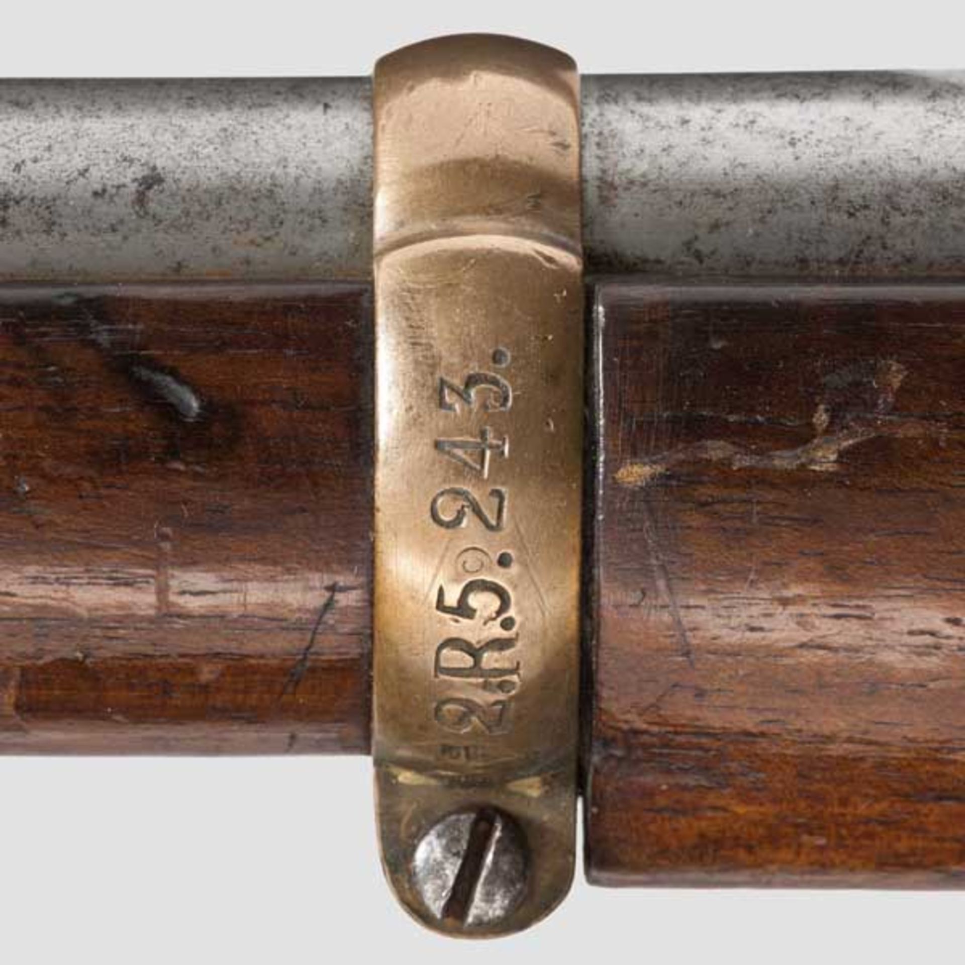 Fremdes Gewehr in deutschen Diensten: Belg. Gewehr Comblain Mod. 1870 Kal. 11 x 53R, Nr. 3088. - Bild 2 aus 2