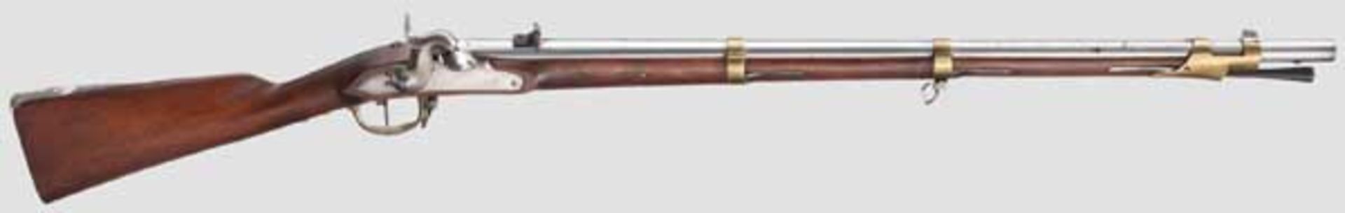 Gezogenes Pioniergewehr a/M, System Minié Gezogener Lauf im Kaliber 18,6 mm, mit blanker Seele, über