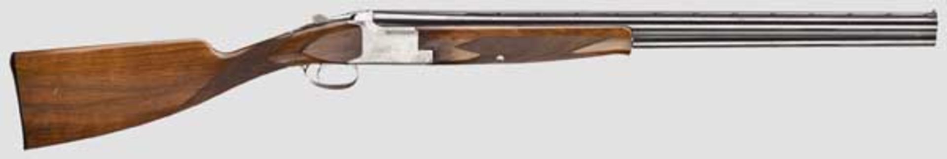 Bockdoppelflinte FN Mod. Jagd B 1 Kal. 12/70, Nr. 19543S73. Blanke Läufe, Länge 70 cm.