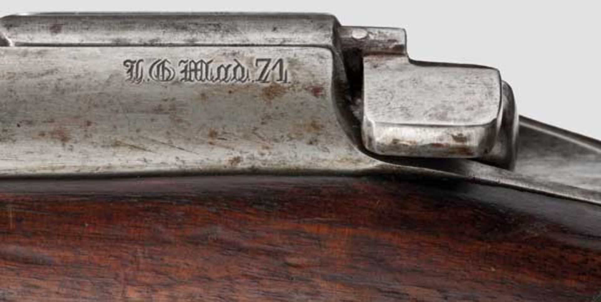 Fremdes Gewehr in deutschen Diensten: Holländ. Gewehr Beaumont M 1871, aptiert Kal. 11 mm, Nr. 24. - Bild 2 aus 3