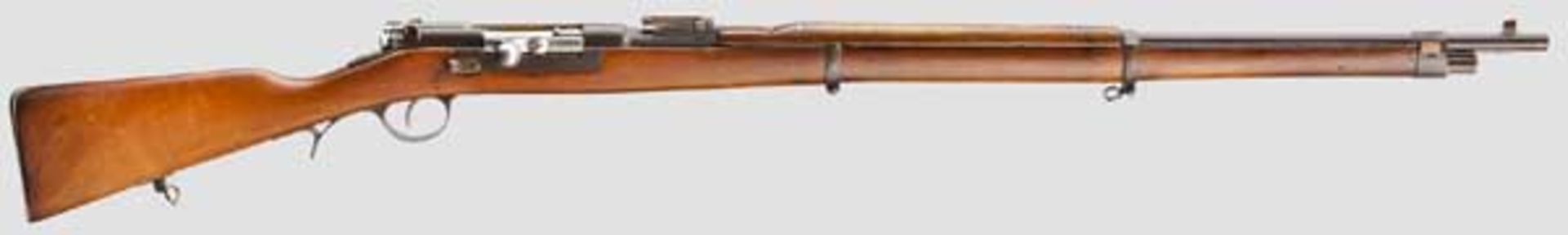 Gewehr Kropatschek Mod. 1886 Kal. 8 x 60R, Nr. II173. Nummerngleich bis auf Schloss, wie üblich.