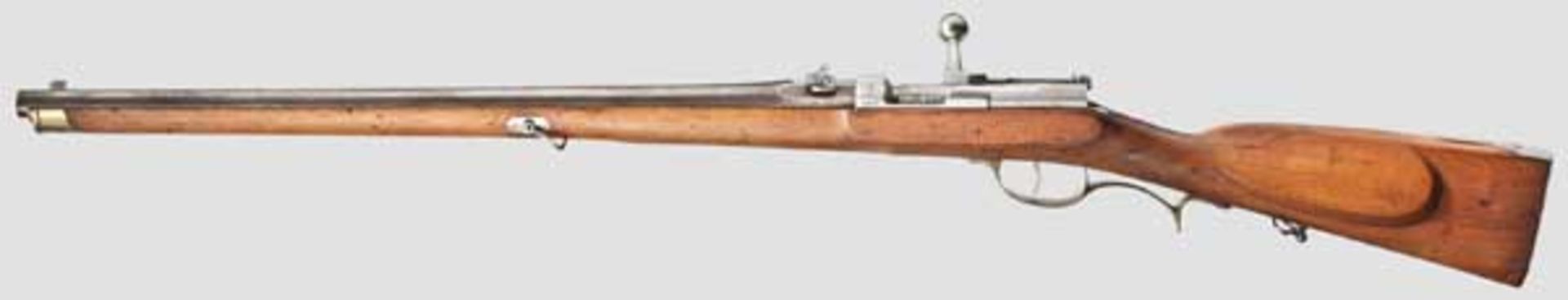 Zündnadel-Pioniergewehr U/M Kaliber 15,4 mm, Nummer 1395, (Schlösschen-Nummer 3071). Vierfach - Bild 2 aus 5