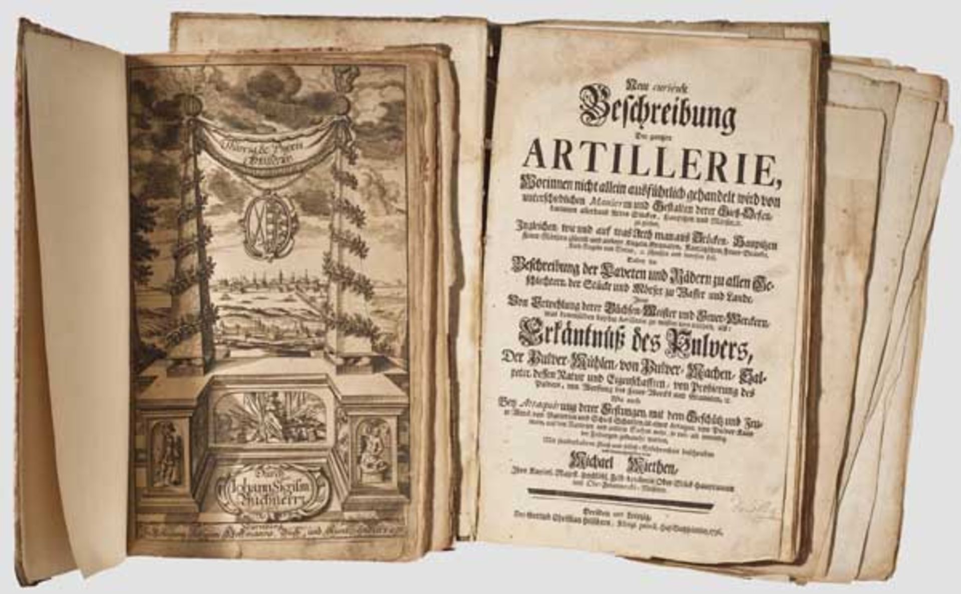 Buchner, Johann Siegmund, "Theoria et Praxis Artilleriae..." und andere Oder: "Ausführliche und - Bild 2 aus 2
