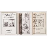 Drei Bände Diderot, Reprint Drei Reprint-Bände der "L´Encyclopedie Diderot et D´Alembert" mit "