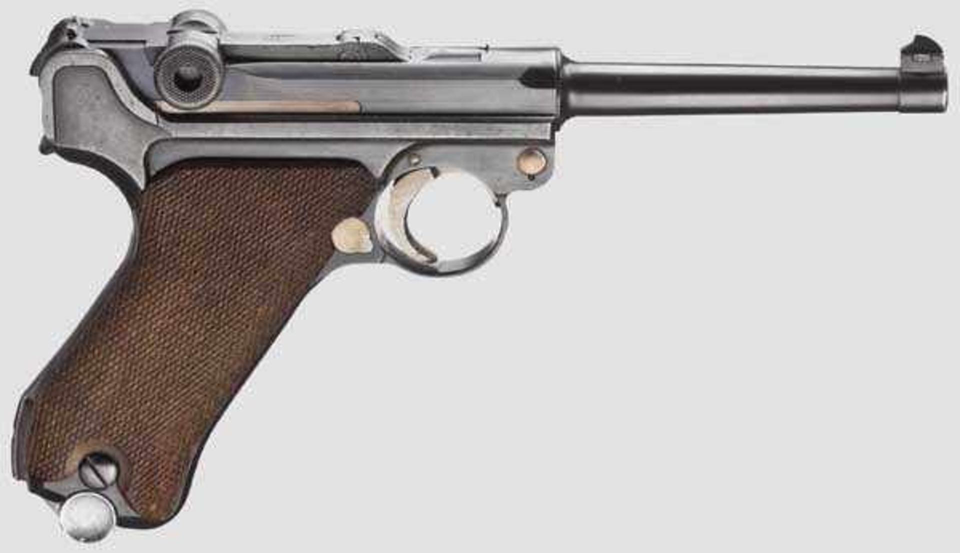 Parabellum Mauser, Commercial, mit Nr. 107v außerhalb der Sequenz Kal. 7,65 mm, Nr. 107v. - Bild 2 aus 2