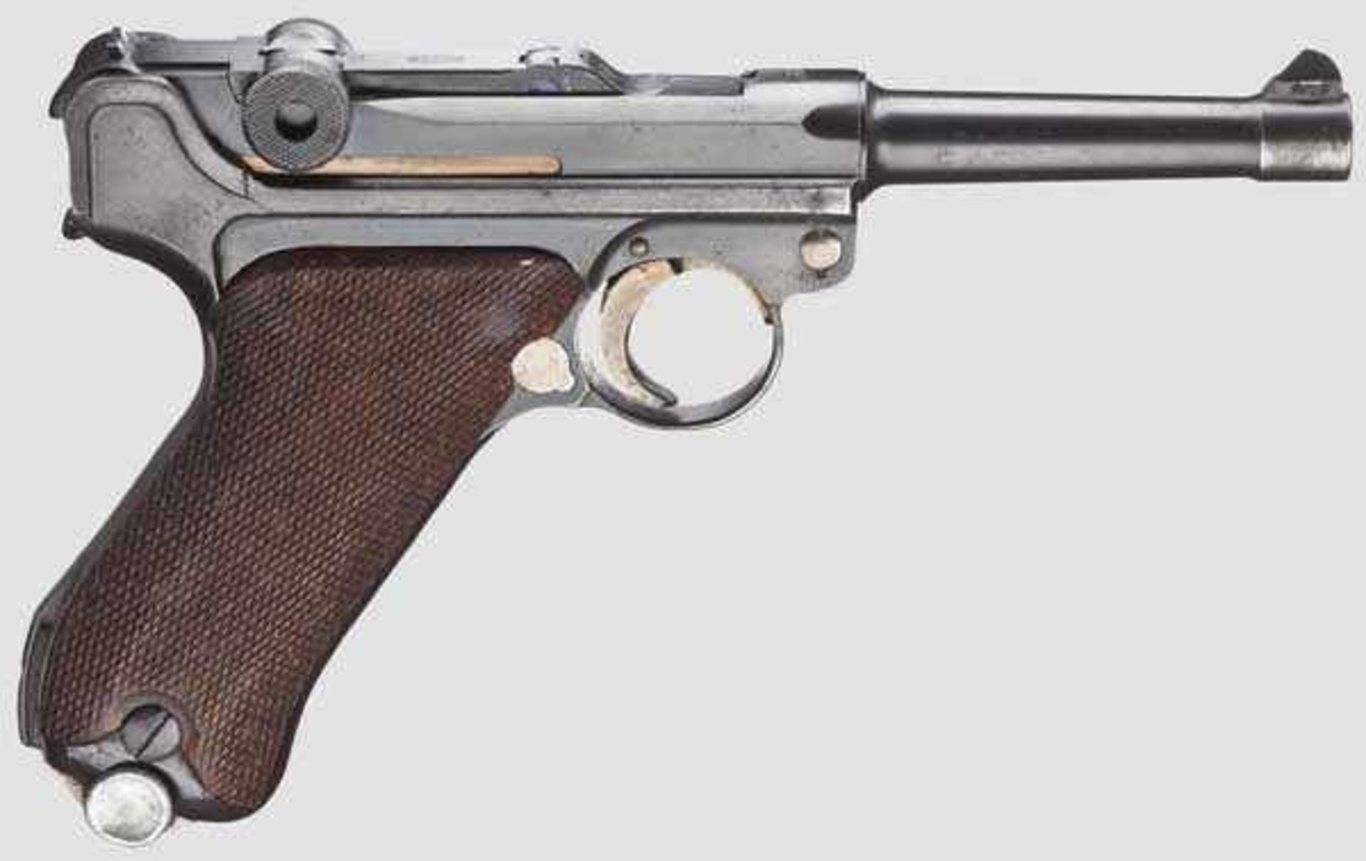 Parabellum Mauser Banner 1937, Commercial Kal. 9 mm Para, Nr. 4419v. Nummerngleich, Schlagbolzen und - Bild 2 aus 2