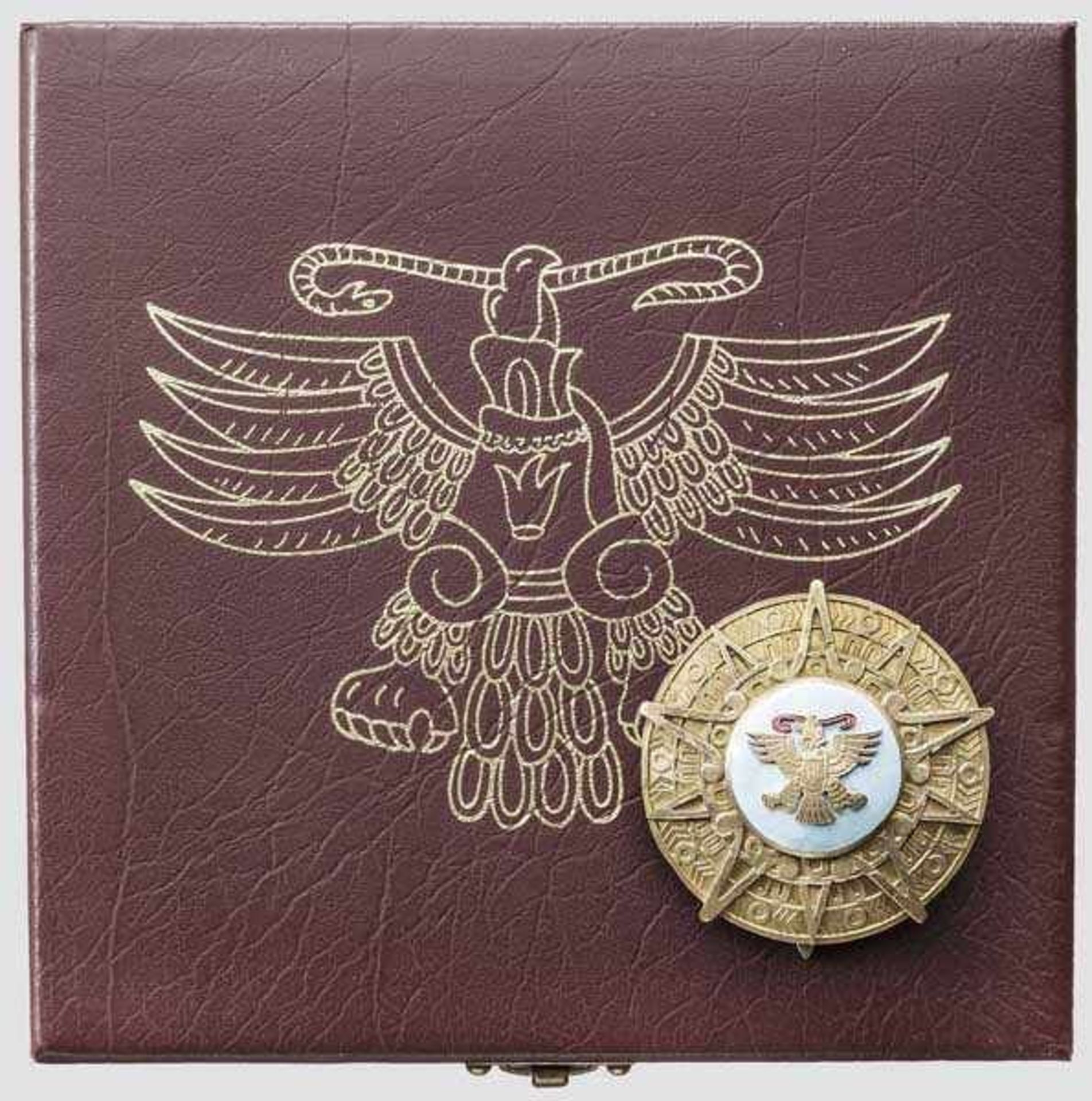 Orden des Azteken-Adlers (Orden Mexicana del Águila Azteca) - Bruststern im Etui In Silber ("925")
