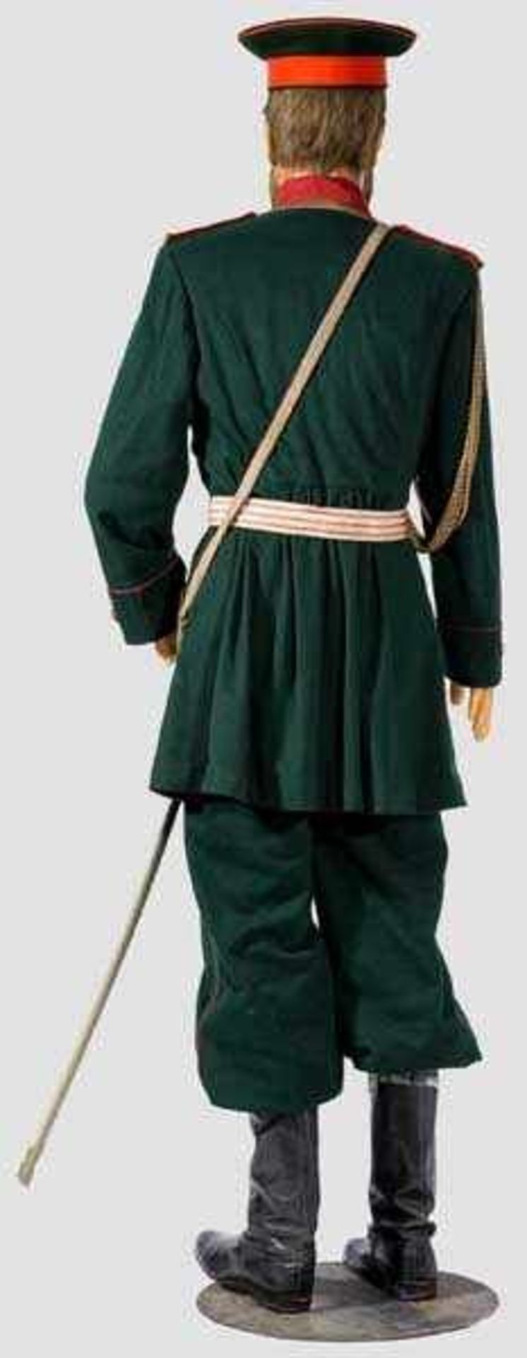Wachsfigur von Alexander III., Zar von Russland Darstellung um 1880 in grüner Uniform des 4. - Bild 3 aus 3