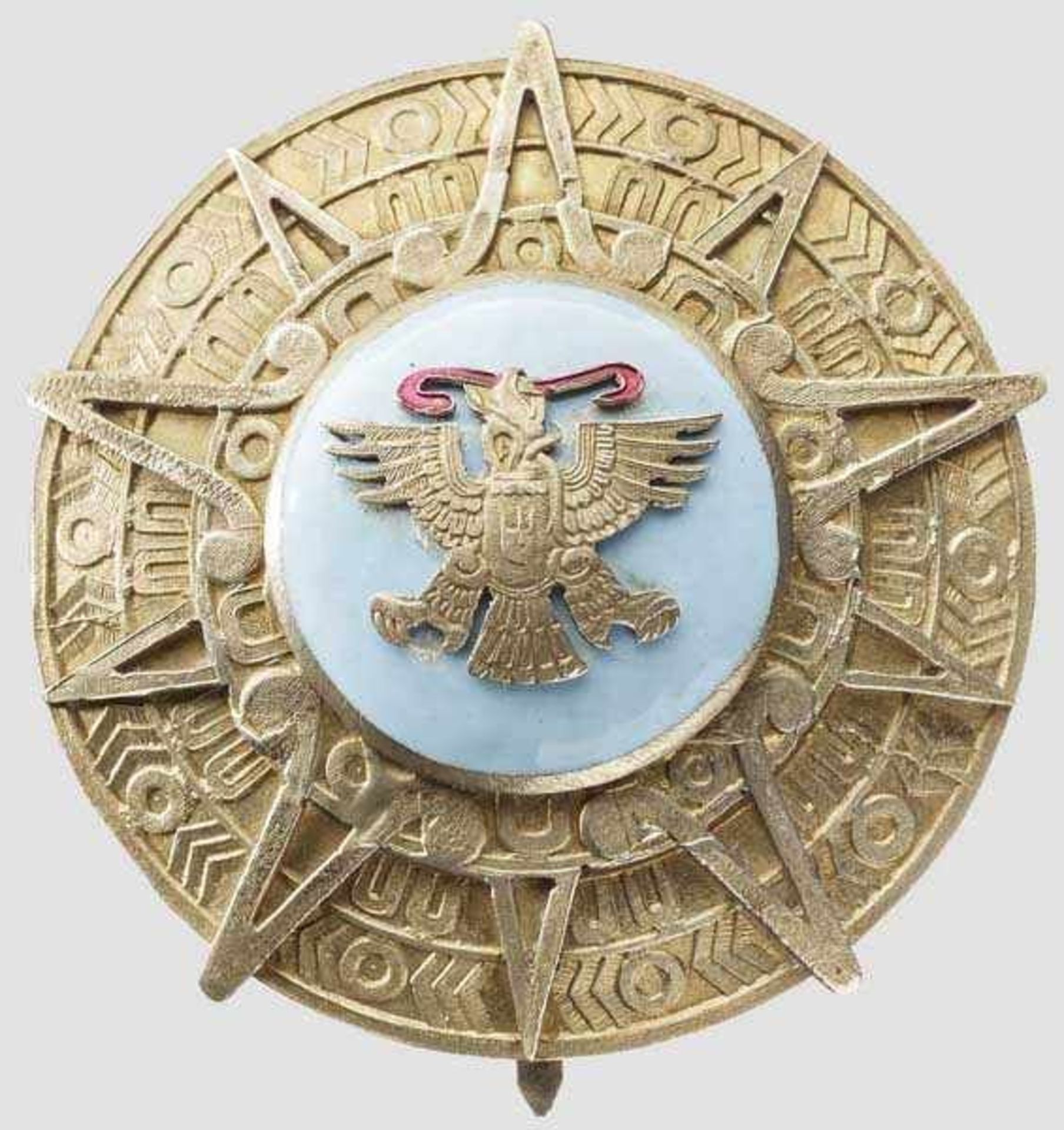 Orden des Azteken-Adlers (Orden Mexicana del Águila Azteca) - Bruststern im Etui In Silber ("925") - Bild 2 aus 3