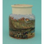 Pegwell Bay and Cliffs (67) pot lid, pot lids, potlid, potlids, prattware