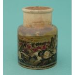 Charge of the Scots Greys (76) restored pot lid, pot lids, potlid, potlids, prattware