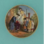 The Volunteers (214) small pot lid, pot lids, potlid, potlids, prattware Illustrated