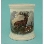 The Deer Stalker and Wild Deer (92, 92A) pot lid, pot lids, potlid, potlids, prattware