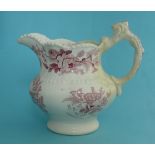 1832 Reform: a lobed pottery jug printed in pink, 136mm, restored commemorative, commemoratives,