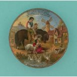 Our Pets (242) pot lid, pot lids, potlid, potlids, prattware Illustrated