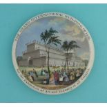 Grand International Buildings of 1851 (133) pot lid, pot lids, potlid, potlids, prattware