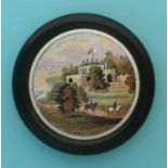 Walmer Castle (45) framed pot lid, pot lids, potlid, potlids, prattware