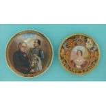 Allied Generals (168) and England’s Pride (149) (2) pot lid, pot lids, potlid, potlids, prattware