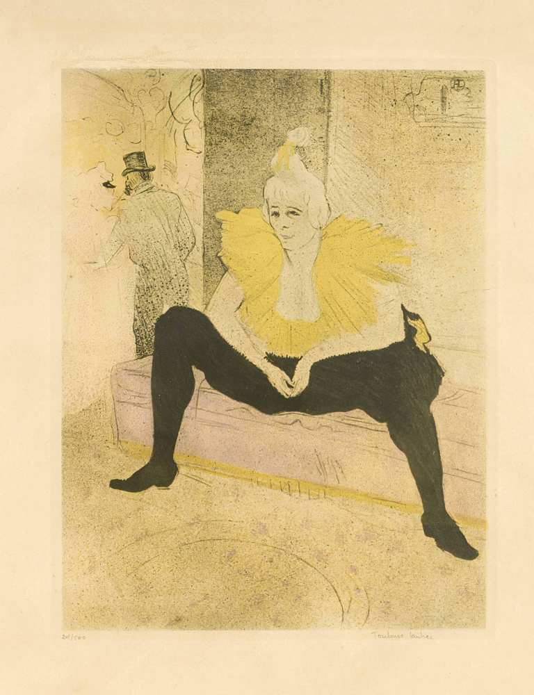 Henri de Toulouse-Lautrec (1864-1901), nach, 'La Clownesse', Heliogravüre nach