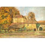 Johannes Scheuermann (1875-1961), Landschaftsmaler, Ansicht des Jagdschlosses Grunewald imHerbst,