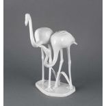 Flamingogruppe, Meissen, Marke nach 1934, 2. W., Entwurf Elfriede Reichel-Drechsler imJahr 1958,